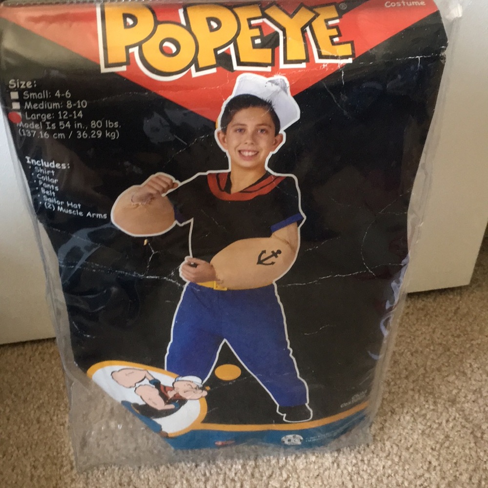 Kids Popeye The Sailor Man Costume